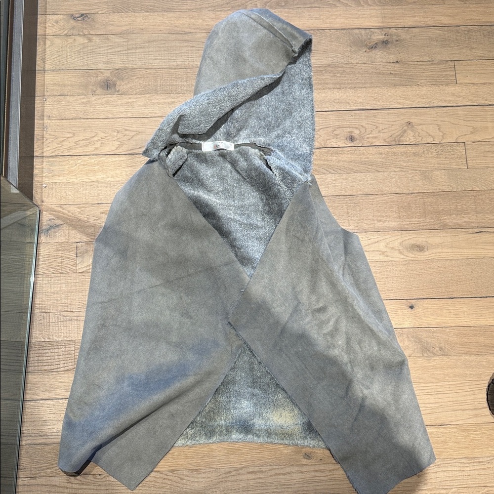 Gray Hooded Vest